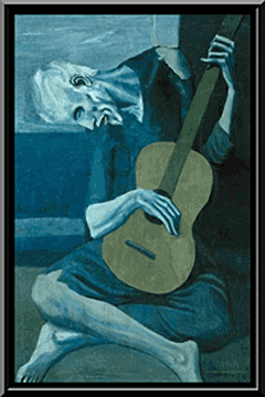De oude guitarist
