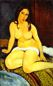 Seated nude 1917 - Amedeo Modigliani