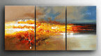 Modern drieluikschilderij