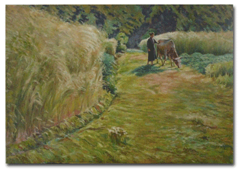 replica Zomer van Emile Claus replica schilderij - reproductie schilderij - reproductie schilderijen - KunstReplica.nl