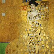 Portret van Adele Bloch-Bauer I van Gustav Klimt